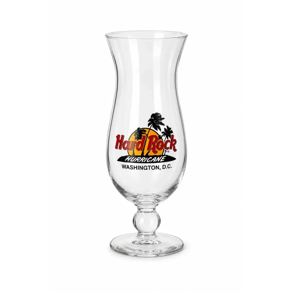 Hard Rock Cafe Hurricane Washington DC Glass Vintage Souvenir Collectible